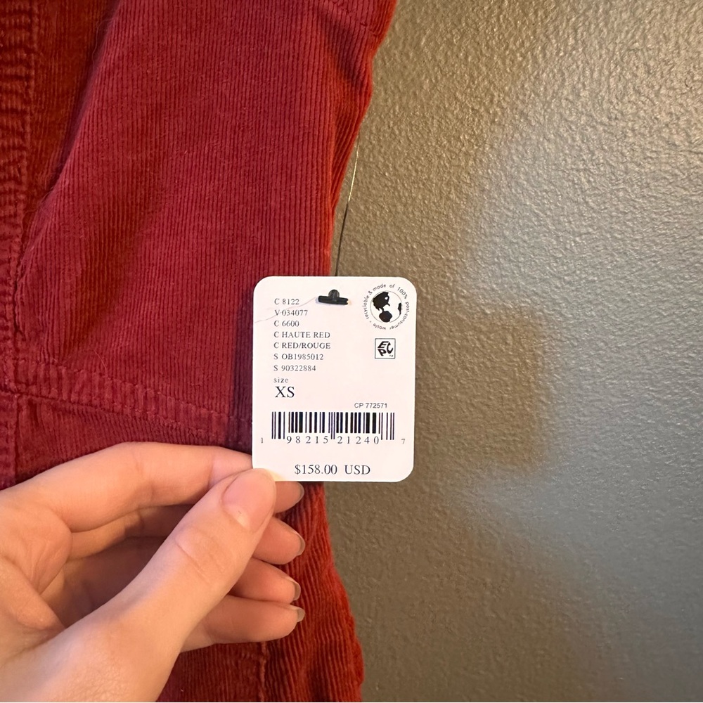 Free People CRVY Ring Alarm Red Jumpsuit NWT - Picture 8 of 8